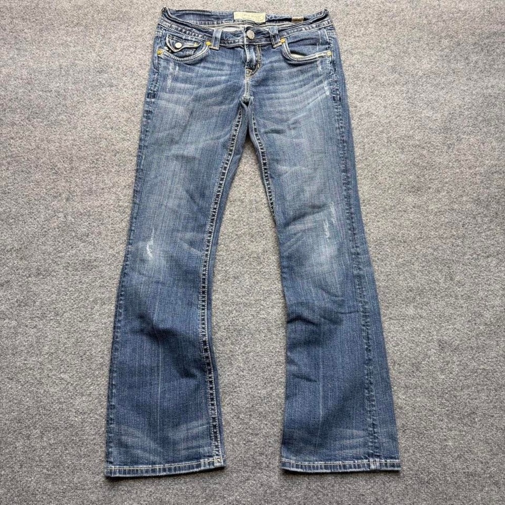 Mek denim USA Auckland size 28/32 women's jeans embroidered bootcut/flare